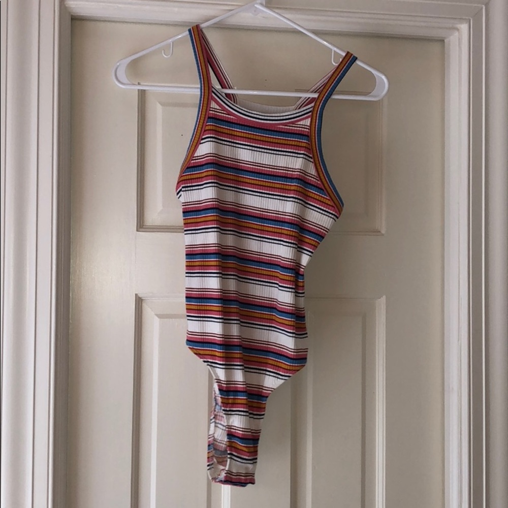 Urban Outfitters striped bodysuit